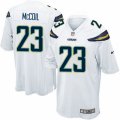 Mens Nike San Diego Chargers #23 Dexter McCoil Game White NFL Jersey