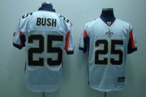 nfl new orleans saints #25 bush white[superbowl xliv]