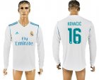 2017-18 Real Madrid 16 KOVACIC Home Long Sleeve Thailand Soccer Jersey