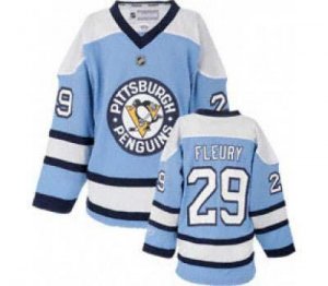 nhl pittsburgh penguins youth #29 fleury blue