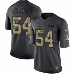 Men\'s Nike Chicago Bears #54 Brian Urlacher Limited Black 2016 Salute to Service NFL Jersey