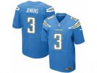 Nike Los Angeles Chargers #3 Rayshawn Jenkins Elite Electric Blue Alternate NFL Jersey