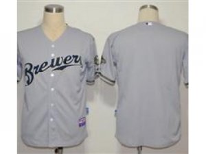 MLB Jerseys Milwaukee Brewers Blank grey