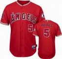 youth mlb Los Angeles Angels #5 Pujols red(Cool Base)