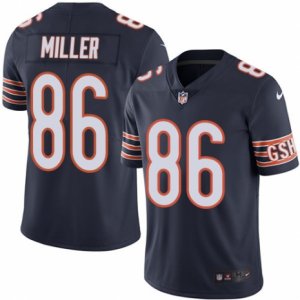 Mens Nike Chicago Bears #86 Zach Miller Limited Navy Blue Rush NFL Jersey