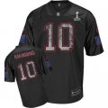 New York Giants #10 Manning Black 2012 Super Bowl XLVI[united sideline]