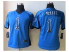 Nike women nfl jerseys indianapolis colts #1 mcafee blue[Elite drift fashion]