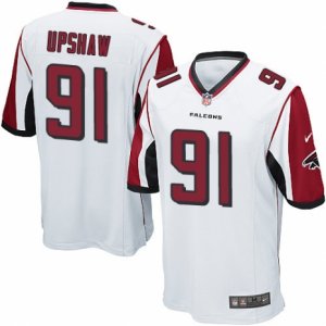 Mens Nike Atlanta Falcons #91 Courtney Upshaw Game White NFL Jersey