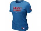women Los Angeles of Anaheim Nike L.blue Short Sleeve Practice T-Shirt