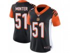 Women Nike Cincinnati Bengals #51 Kevin Minter Vapor Untouchable Limited Black Team Color NFL Jersey