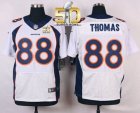 Nike Denver Broncos #88 Demaryius Thomas White Super Bowl 50 Men Stitched NFL New Elite Jersey