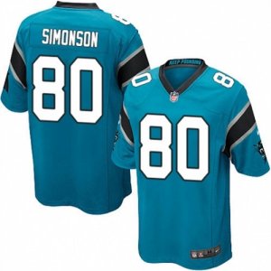 Mens Nike Carolina Panthers #80 Scott Simonson Game Blue Alternate NFL Jersey