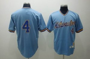 mlb milwaukee brewers #4 molitor m&n blue