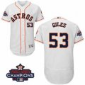 Astros #53 Ken Giles White Flexbase Authentic Collection 2017 World Series Champions Stitched MLB Jersey