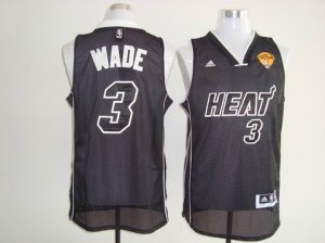 nba miami heat #3 wade black[full black] 2011 finals