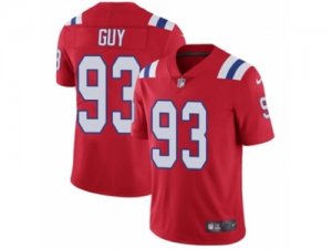 Mens Nike New England Patriots #93 Lawrence Guy Vapor Untouchable Limited Red Alternate NFL Jersey