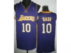 nba Los Angeles Lakers #10 Steve Nash Purple Jerseys[Revolution 30]