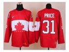 nhl jerseys team canada #31 price red[2014 winter olympics]