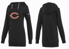 Women Chicago bears Logo Pullover Hoodie-075