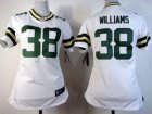 Nike Women Green Bay Packers #38 Tramon Williams white Jerseys
