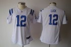 women nike indianapolis colts #12 luck white jersey