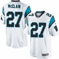 Mens Nike Carolina Panthers #27 Robert McClain Game White NFL Jersey