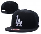 Dodgers Team Logo Black Adjustable Hat GS