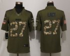 Nike Green Bay Packers #27 Eddie Lacy Green Salute To Service Jerseys(Limited)