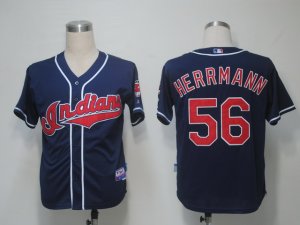 MLB Cleveland Indians #56 Herrmann Blue[Cool Base]