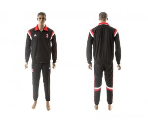 A C Milan Training Hooded Presentation Suit black