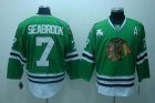 nhl chicago blackhawks #7 seabrook green