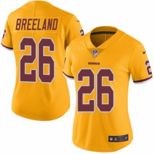 Women\'s Nike Washington Redskins #26 Bashaud Breeland Limited Gold Rush NFL Jersey