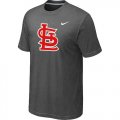 MLB St.Louis Cardinals Heathered D.Grey Nike Blended T-Shirt