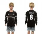 Chelsea #8 Oscar SEC Away Long Sleeves Kid Soccer Club Jersey