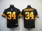 youth nfl pittsburgh steelers #34 rashard mendenhall black(yello