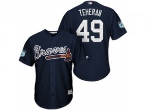 Mens Atlanta Braves #49 Julio Teheran 2017 Spring Training Cool Base Stitched MLB Jersey