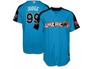 Youth New York Yankees #99 Aaron Judge Replica Blue American League 2017 MLB All-Star MLB Jersey