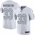 Mens Nike Oakland Raiders #33 DeAndre Washington Elite White Rush NFL Jersey