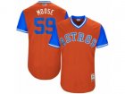 2017 Little League World Series Astros #59 Joe Musgrove Moose Orange Jersey