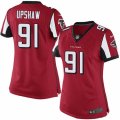 Womens Nike Atlanta Falcons #91 Courtney Upshaw Limited Red Team Color NFL Jersey