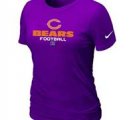 Women Chicago Bears Purple T-Shirt