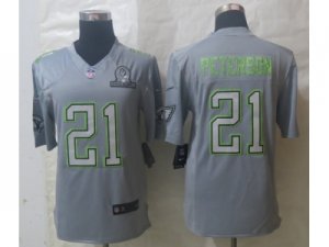 2014 Pro Bowl Nike Arizona Cardinals #21 Peterson grey Jerseys(Elite)