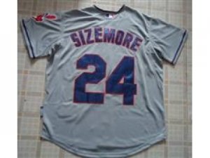 MLB Jerseys Cleveland Indians #24 SIZEMORE Grey