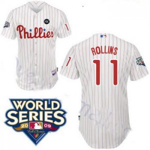 kids Philadelphia Phillies #11 Rollins w2009 World Series Patch