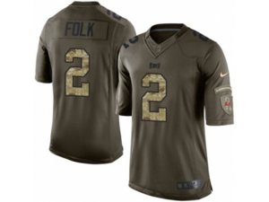 Nike Tampa Bay Buccaneers #2 Nick Folk Limited Green Salute to Service NFL Jersey