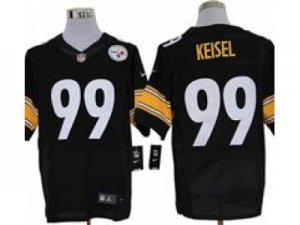 Nike NFL Pittsburgh Steelers #99 Keisel Black Elite Jerseys