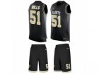 Mens Nike New Orleans Saints #51 Sam Mills Limited Black Tank Top Suit NFL Jersey