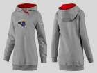 Women St. Louis Rams Logo Pullover Hoodie-046