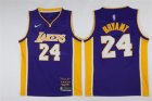 Lakers #8 kobe Bryant Purple Black Mamba Nike Swingman Jersey