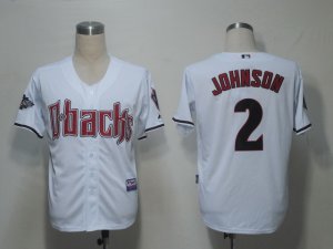 mlb arizona diamondbacks #2 johnson white[cool base]